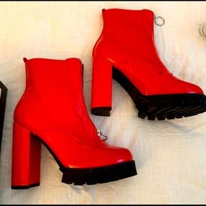 Dolls kill red heel boots  😈💋🌹
